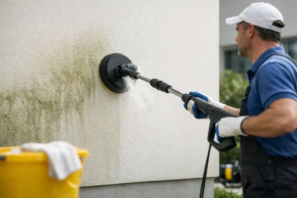 Cleaning Rendered Walls Safely Without Damage