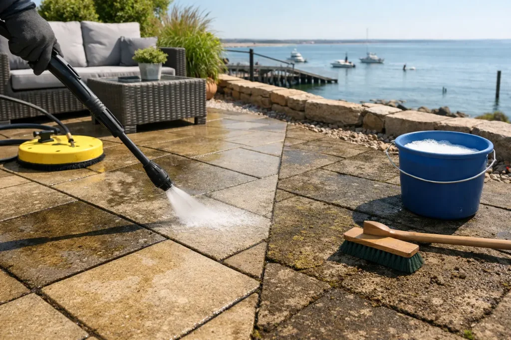 How to Clean Patio Slabs in Canvey Island Properly