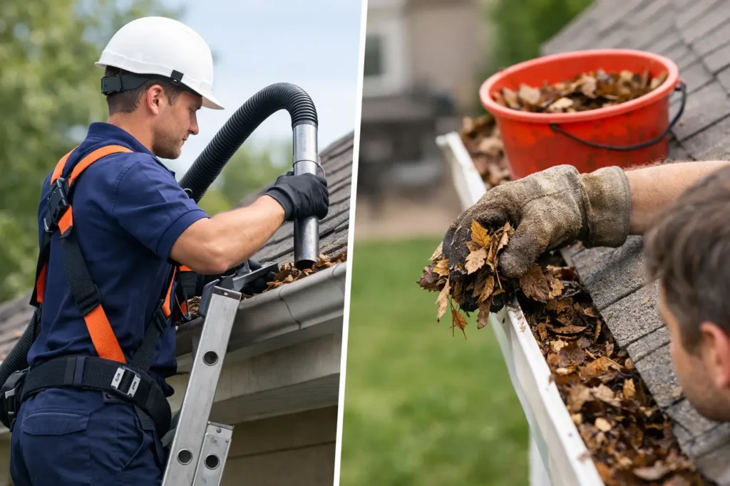 Professional Gutter Clearing vs DIY: What Pays?