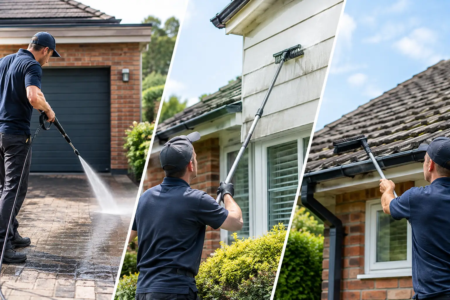 Exterior Cleaning Comparison for Essex Homes